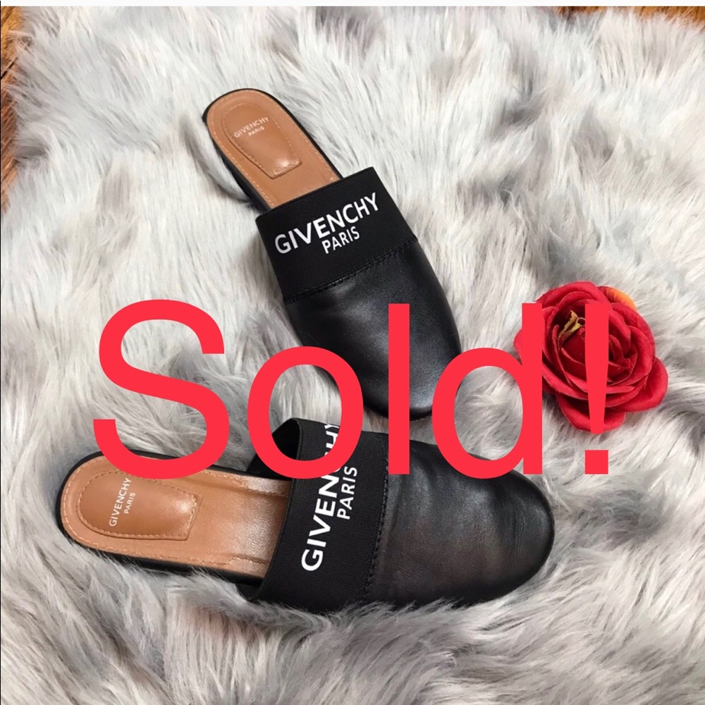 Authentic Givenchy Paris Bedford Mules Size 8 - Picture 1 of 8